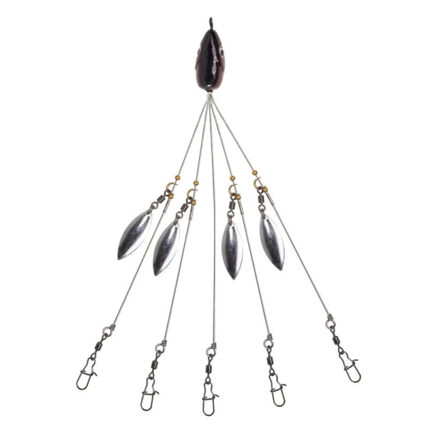 Umbrella Rig Fishing Ultrakevyt kolmijalkainen bassouistimien syöttisarja