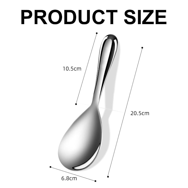 Risspade set om 2, 21cm, trä, för köket