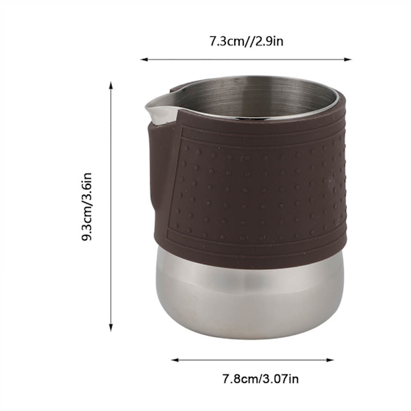 Rustfritt stål kaffekopp skummende melk varmebestandig Latte Pitcher Jug