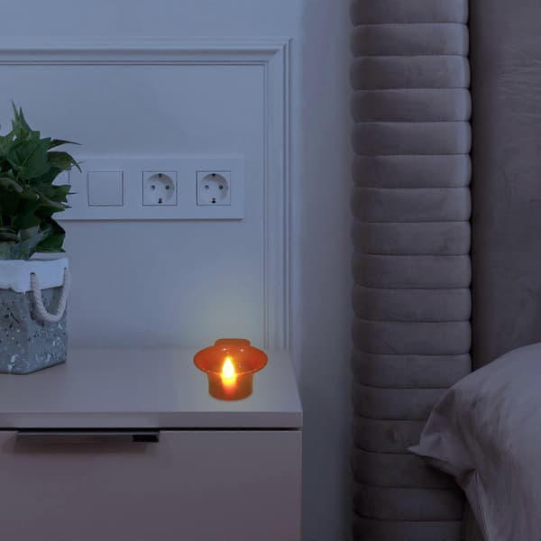 Røde LED-telys dekorative elektriske lys 36 stk for hjemmet