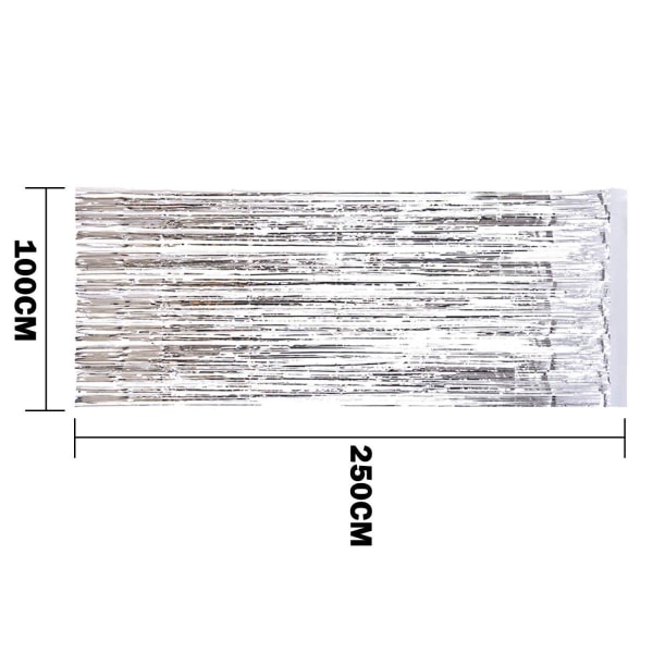 1 Pack Folioverhot Metalliset hapsuverhot Shimmer Curtain