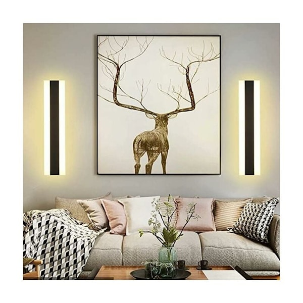 Moderna Exteriörbelysningsarmaturer, Nordisk-Inspirerad Utomhusvägglampa Med Kreativ Rektangulär Design, IP44 Vattentät, Premium Metalljärn