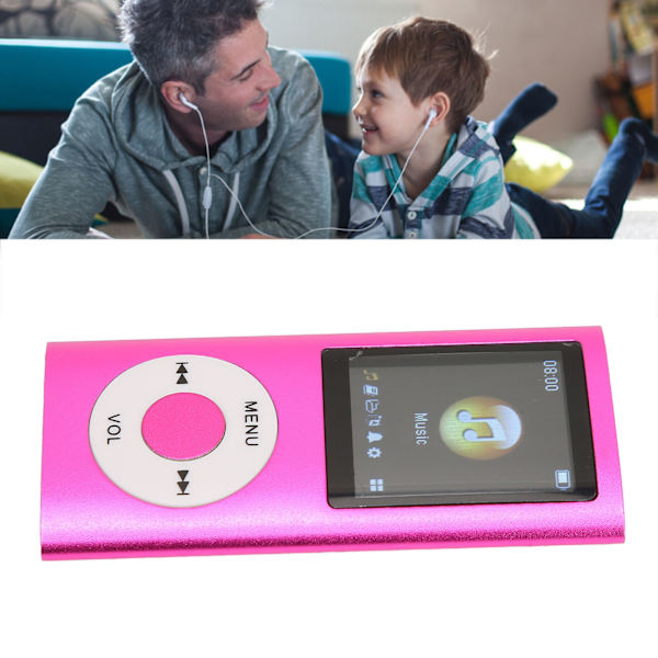 1,8 tuuman MP3-soitin Bluetooth-yhteydellä, tuki muistikortille, ultraohut LCD-näyttö, sopii opiskelijoille, juoksuun ja kävelyyn