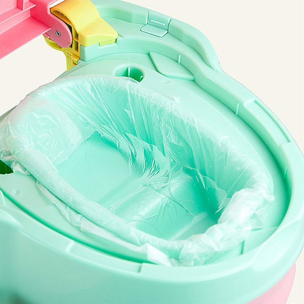 Engångs Mini Sopsäckar, Giftfritt PE-material Transparent Plast, Luktfri Avfallshantering för Toalettsitsar för Träning, Value Pack, 100-pack