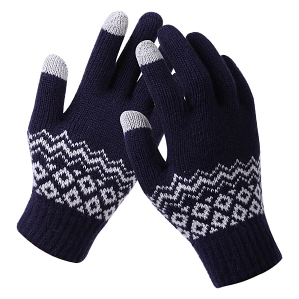 Knitted Gloves Touchscreen Warm Mittens