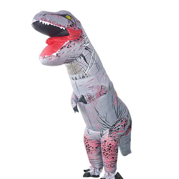 Tyrannosaurus Rex Sjov Halloween Dinosaur Oppustelig Dragt Ride Dinosaur Muskel Dinosaur Oppustelig Dragt Grey Adult version