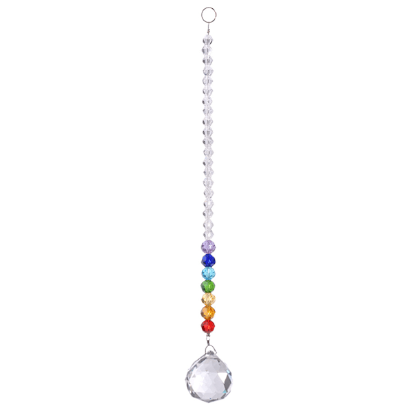 Regnbue krystallprisme ball chakra farger strand design