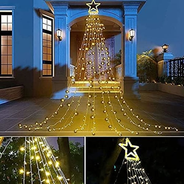 Utomhusbelysning, enkel installation, 3,5 meters längd på ljusslingan ger flexibilitet till din ljusdesign, perfekt för jul och diverse tillfällen