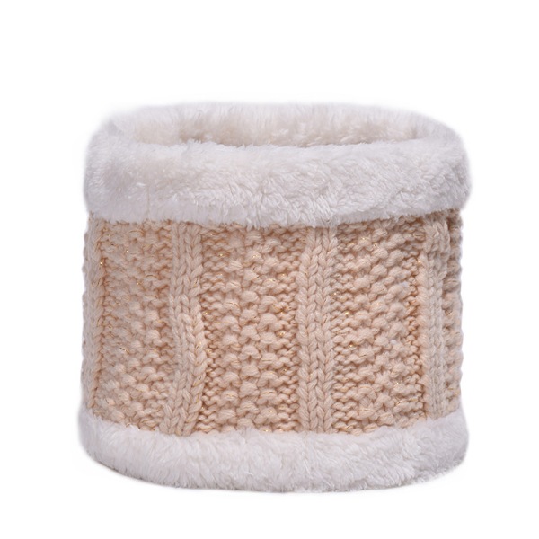 Trendy varm strikket hue med fleeceforing - efterår/vinter - eksklusivt design