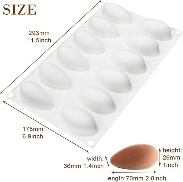 Silikonform för dumplings, kakor, mousse 12 håligheter 6.
