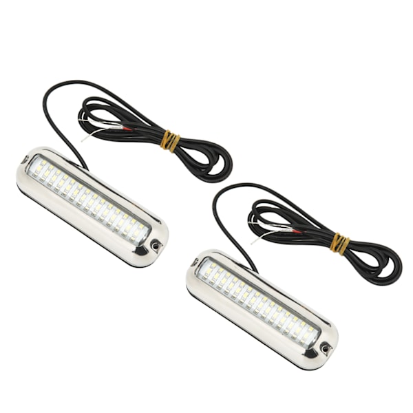 Marina LED-lampor 42 LED-lampor Vattentät undervattens LED-båtljus 10‑30V DC Avtappningspluggljus för yacht båt vitt ljus