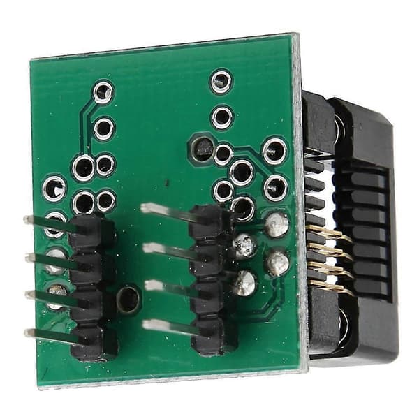 SOP8–DIP8 IC-kanta, leveä runko, 150 mil, ohjelmointiadapteri, vihreä, Smart Electronics