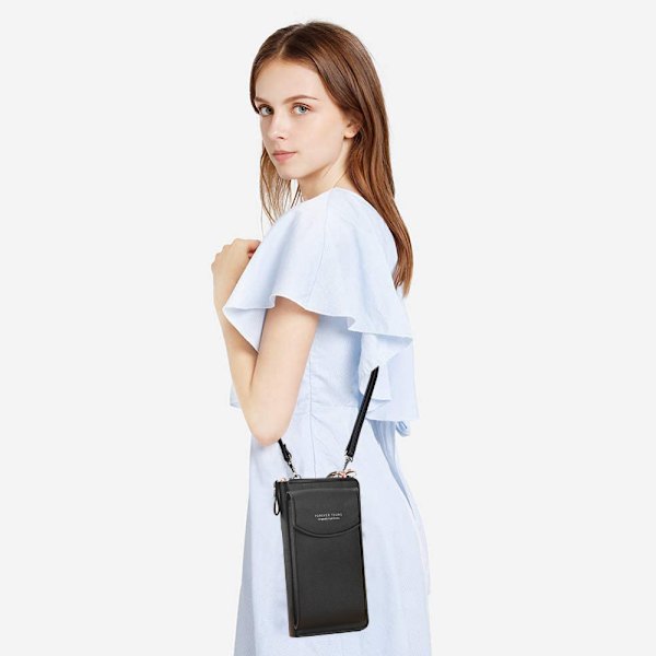 Læder Blokerende Crossbody