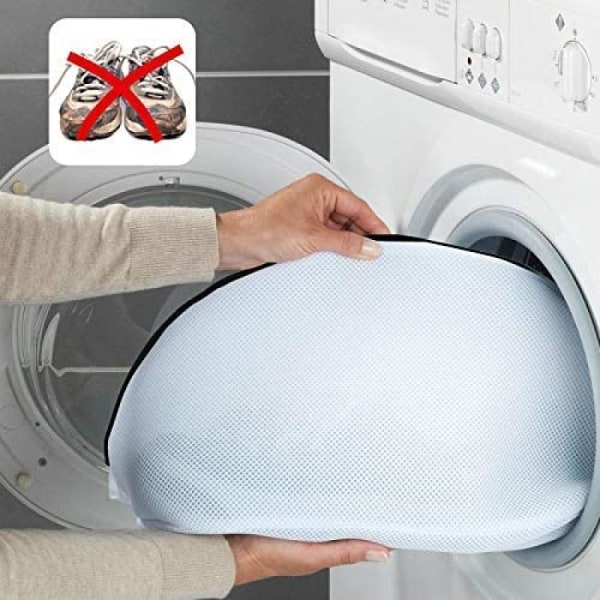 Vasknett for sko/sneakers, sko-vaskposer med glidelås for vaskemaskin sko-nett skoposer, vaskposebeskyttelse vasknett for oppbevaring