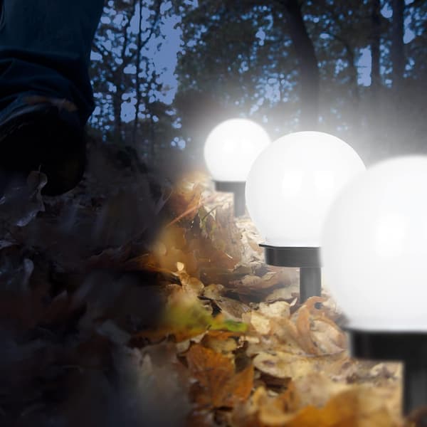 Solar hagelys vanntett solcellelampe for utendørs hage LED b