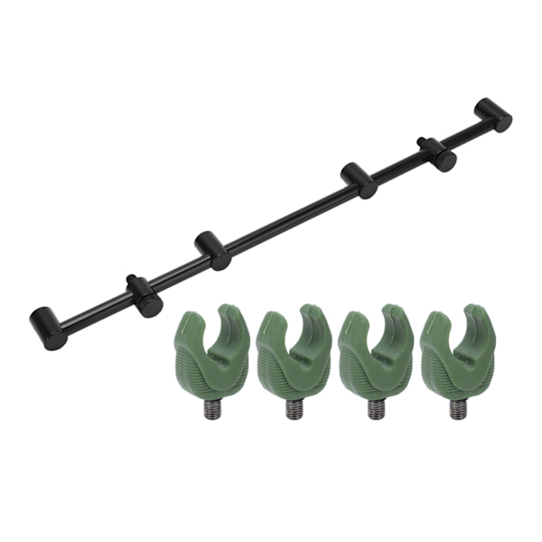 Fiske Spö Pod Stativ Hållare Aluminiumlegering Fiske Spö Pod Stativ Tvärslå Fäste Utrustning(4 Huvuden 45cm Fäste 4 Huvud )