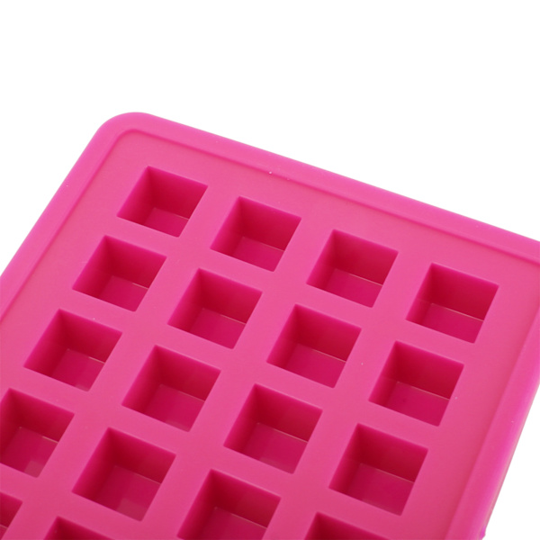 40Grids Silikone Isterningbakke Firkantet Form Isterninger Maker Form DIY Køkken TilbehørRose Rød