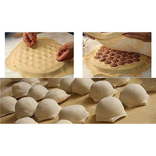 Solid Degformare med Fot, Ravioliform, För Att Tillverka 37 Prydliga Dumplings Samtidigt