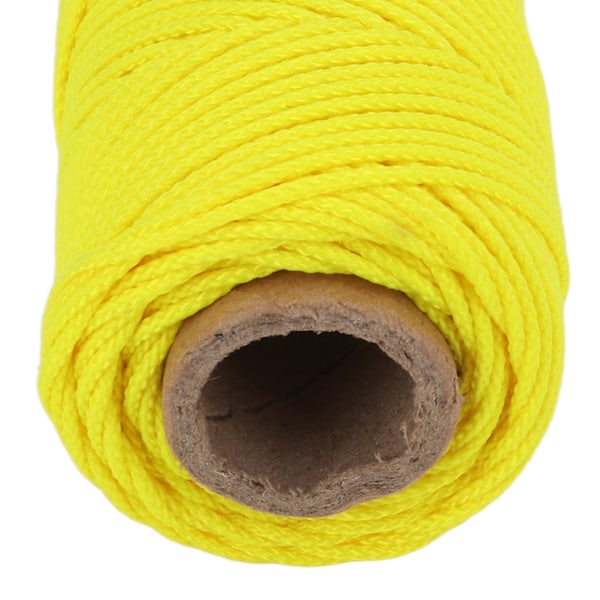 Dykkerrullelinjeerstatning Slitasjebestandig Undervannsfingerspole Rulle Rund Linje Fluorescerende Gul 46m / 50.3yd