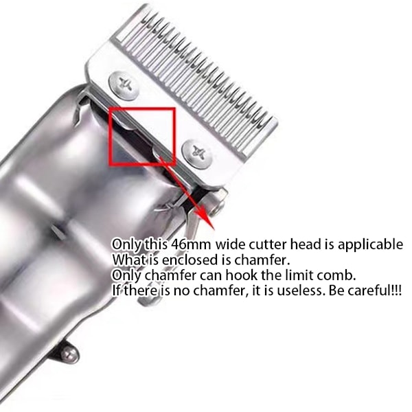 2 st Wahl hårklippare med metallklämma - 1 1/2” och