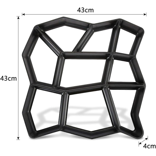 Betongform för trottoarform