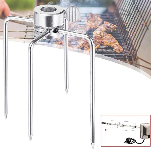 Kjøttklemme for rotisserie, rustfritt stål, med diameter 12mm 2 stk