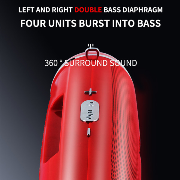 Bærbare Bluetooth-høyttalere trådløse og vanntette dypbass