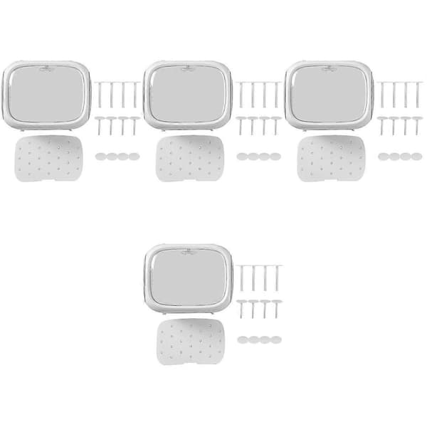 Displaybox för actionfigurer, förvaringslåda, 4 st, vit, skyddande organiseringslåda
