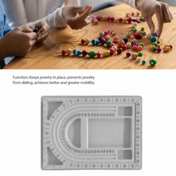 Pieni kannettava helmi-mittausalusta DIY-korujen, rannekorujen ja kaulakorujen valmistukseen
