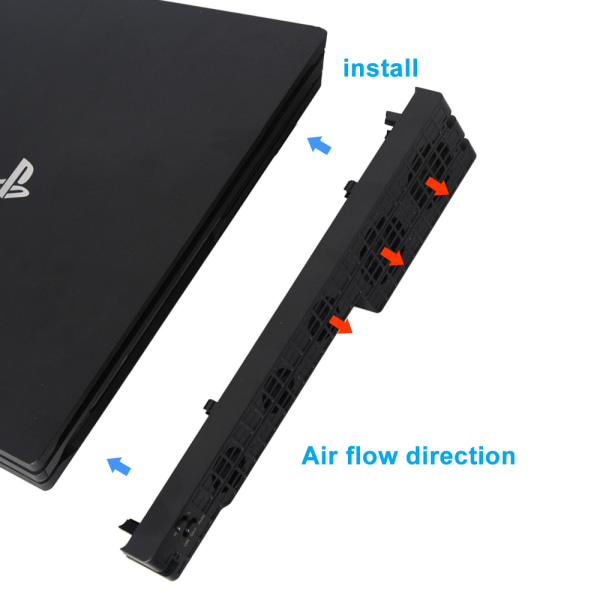 Kylfläkt för PS4 PRO USB Extern kylare 5 fläktar Temperatur