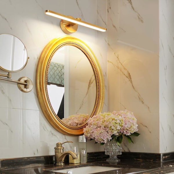 Dimbar E12 Glödlampor, Metallram Guld Finish, Förlängningsfäste för Bred Användning, Koppar Vägglampetter, Energibesparande LED-Lampa för Hem, Kontor,