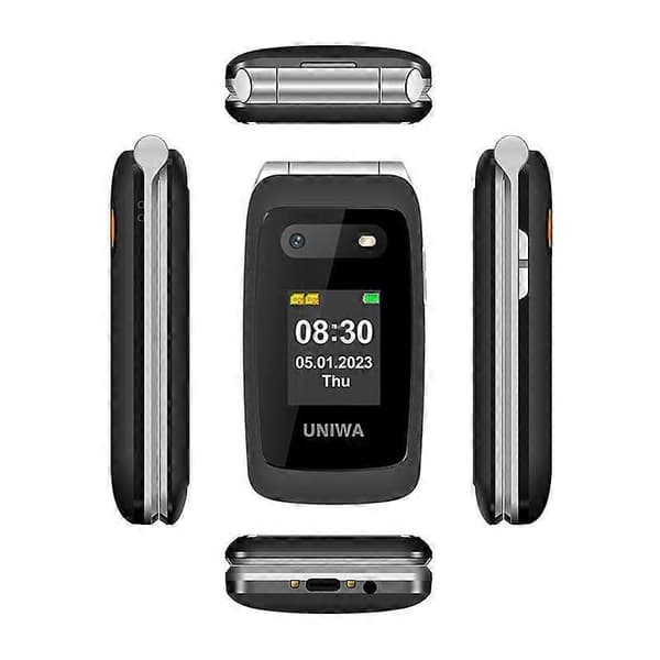 V202T 4G 2,4-tommers klapptelefon Black