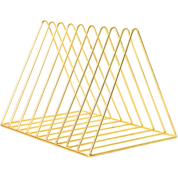 Triangulär bokhylla 27 x 17,5 x 18,5 cm för filer böcker tidskrifter