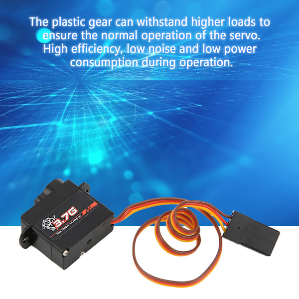 RC Digital Servo Set 3.7G Plastväxel Servo för 1/24 RC Bil Flygplan Fastvingade Helikoptrar
