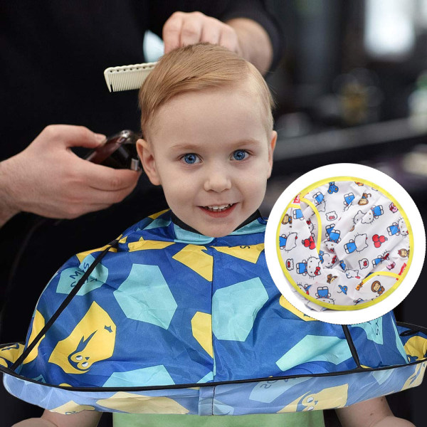 Kids Haircut Cape Sammenleggbar Haircut Cape egnet for hjemmet eller