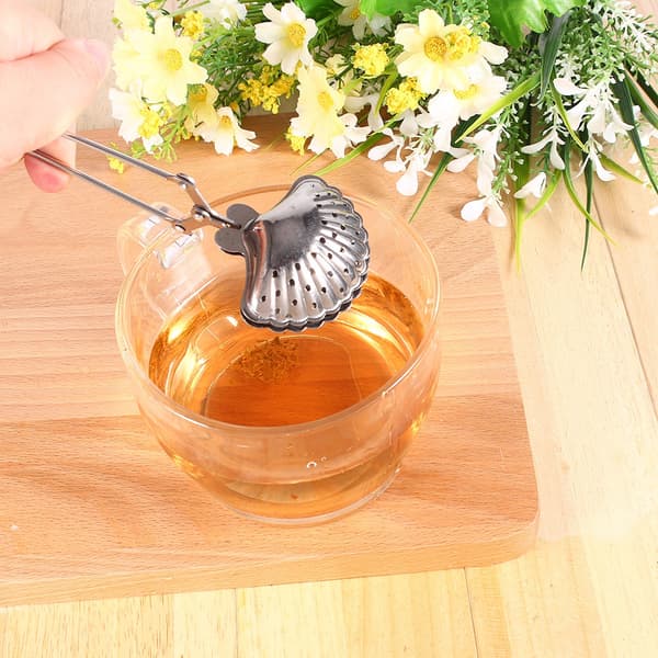 Søt Løs Te-infuser i Rustfritt Stål Blad Sil Filter Diffuser Urte Krydder Skall Klype