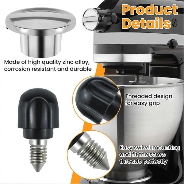 7-delars set med mixerfötter och mittaxel 9709707 för KitchenAid köksassistent