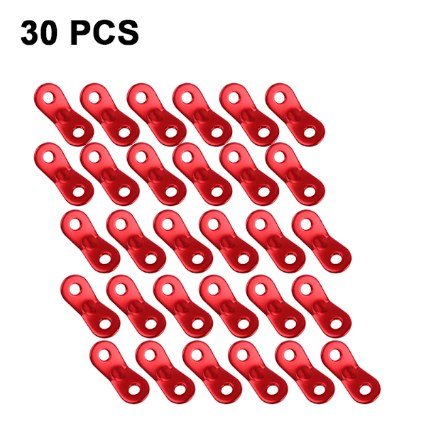 30 stk teltstrammere i aluminiumlegering for telt utendørs fotturer
