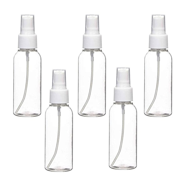 Sprayflaske, gennemsigtig lufttåge plast mini rejseflaske se