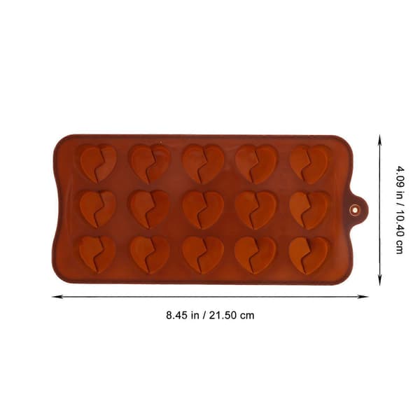 Sjokoladeform silikonform for DIY 2 stk. sjokoladefremstilling med flere rutenett
