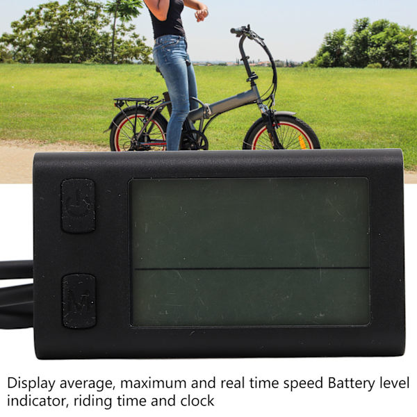 Elektrisk cykel LCD-display meter cykling speedometer odometer cykel computer panel 24V 36V 48V