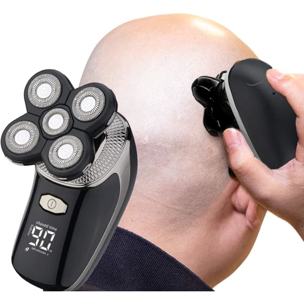 Elektrisk barberhøvel for menn Hodebarbermaskin for skallede menn Grooming Kit