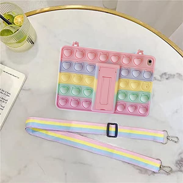 Decompression Bubble Design iPad mini 4 Fodral Stötsäkert Allroundskydd, med Halsband