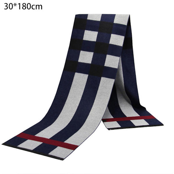 Huivi 30 x 180 cm - Pehmeä ruudullinen huivi miehille ja naisille