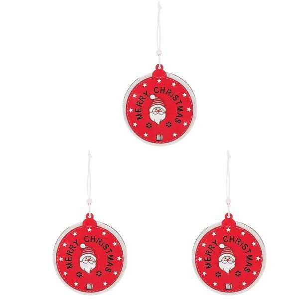 Julepynt i tre til julefest, 3 stk. adventskalender