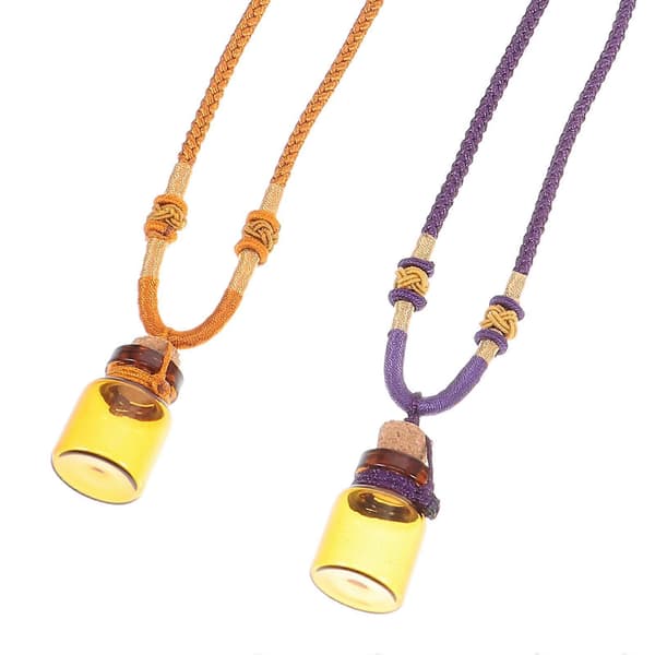 Halsband med eterisk oljeflaska, parfymflaskor för dekoration och förvaring, 4 st