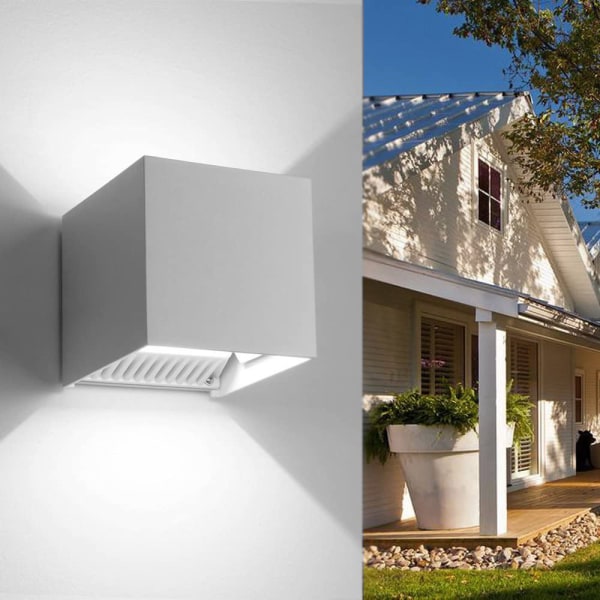 Sensor LED udendørs væglampe Justerbar udendørs lysarmatur