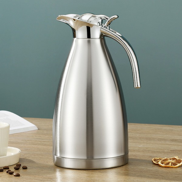 Isolasjonskanne i rustfritt stål 304, vakuumkanne, dobbel kaffekanne, husholdningskaldkanne, 2L kapasitet, dobbeltlagsdesign luxury gold color 1.5L