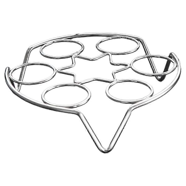 Eggdamperstativ i rustfritt stål, 3 stk.