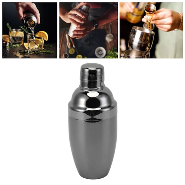 Bar Cocktail Shaker i Rustfrit Stål - Sort